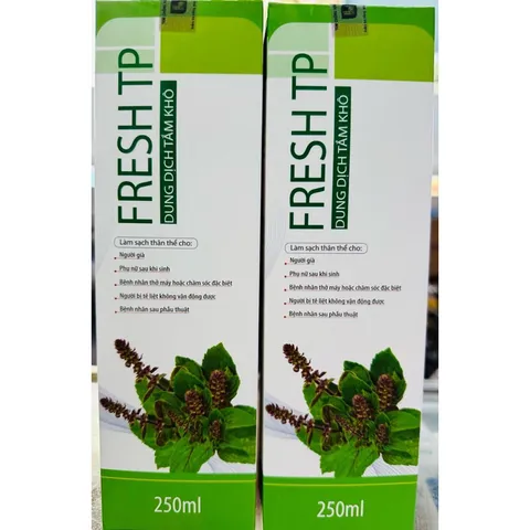 Dung dịch tắm khô FRESH TP (Chai 250ml) Giúp làm sạch cơ thể nhẹ nhàng, thoải mái.