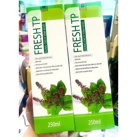 Dung dịch tắm khô FRESH TP (Chai 250ml) Giúp làm sạch cơ thể nhẹ nhàng, thoải mái.