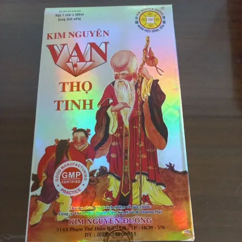 KIM NGUYÊN VẠN THỌ TINH (Chai 300ml) Hổ trợ bổ thận, Đau lưng, tiểu đêm, mỏi gối, thận yếu, cơ thể suy nhược.