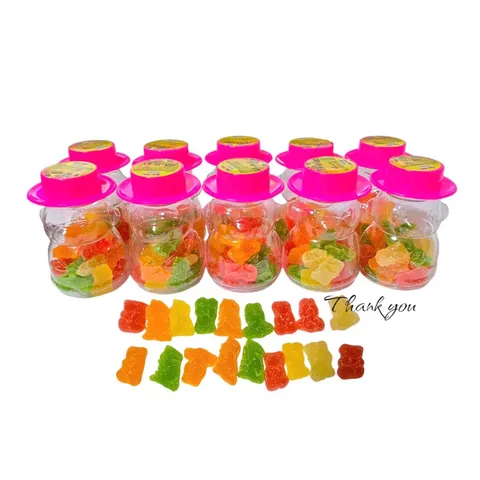 Kẹo dẻo hương vị trái cây GUMMY (Lốc 10 hủ) nguyên liệu tự nhiên hương vị trái cây thơm ngon khó cưỡng.