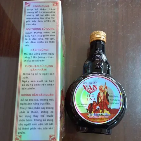 KIM NGUYÊN VẠN THỌ TINH (Chai 300ml) Hổ trợ bổ thận, Đau lưng, tiểu đêm, mỏi gối, thận yếu, cơ thể suy nhược.