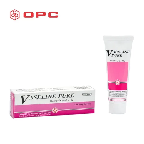 Vaseline Pure OPC Hương Dâu (Tuýp 10g) Giúp làm mềm mịn da, phòng khô môi, nứt môi, nứt nẻ chân tay.