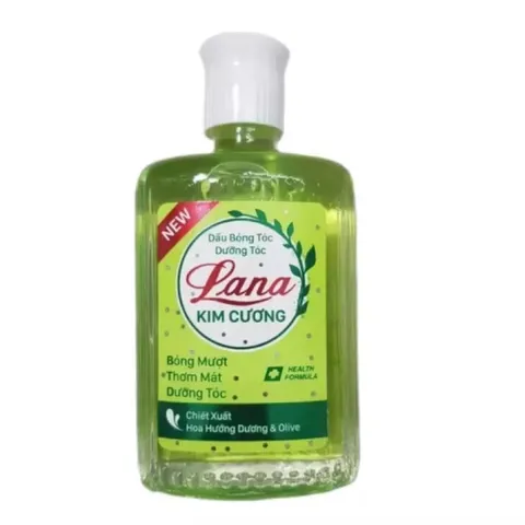 Dầu bóng tóc dưỡng tóc Lana KIM CƯƠNG (Chai 40ml) Bóng mượt, Thơm mát, Dưỡng tóc.