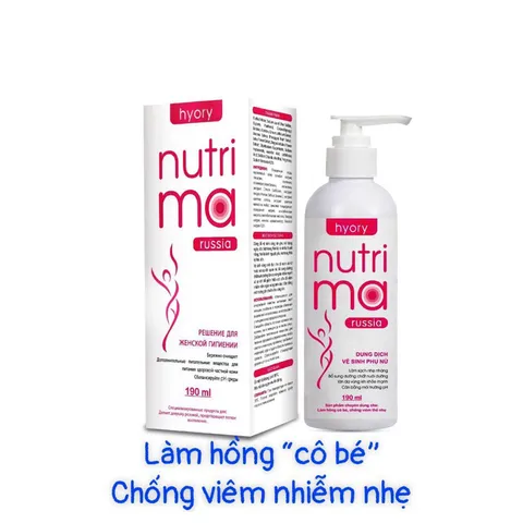 Dung dịch vệ sinh phụ nữ NUTRIMA (Chai 190ml) se khít, chống khô, giảm khí hư ngứa rát, giúp làm hồng cô bé.