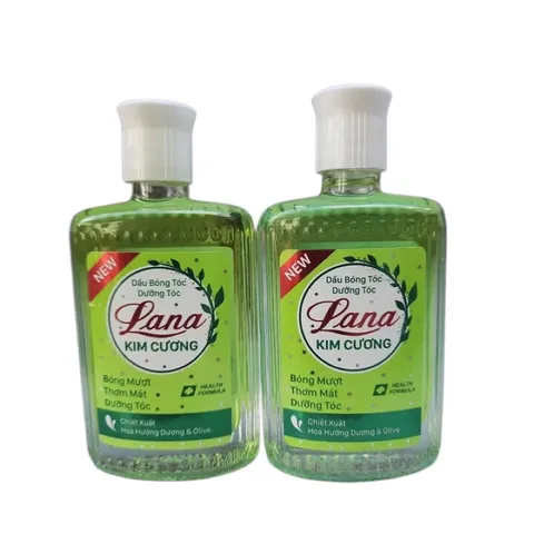 Dầu bóng tóc dưỡng tóc Lana KIM CƯƠNG (Chai 40ml) Bóng mượt, Thơm mát, Dưỡng tóc.