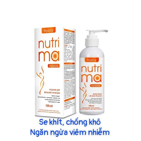 Dung dịch vệ sinh phụ nữ NUTRIMA (Chai 190ml) se khít, chống khô, giảm khí hư ngứa rát, giúp làm hồng cô bé.