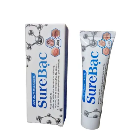 Gel bôi da Sure Bạc (Tuýp 25g) Hỗ trợ mau liền da giúp ngăn ngừa sẹo, giảm thâm nám, giảm hăm tã, chàm sữa, mẫn ngứa.