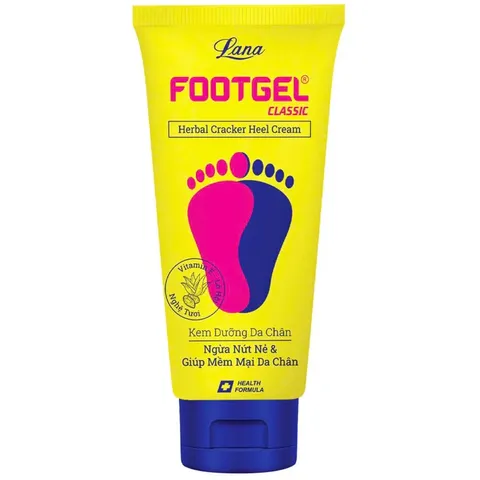 Kem dưỡng da chân FOOTGEL CLASSIC (Tuýp 50g) Hỗ trợ giảm nứt nẻ gót chân, da bàn chân, các trường hợp “nước ăn da”.