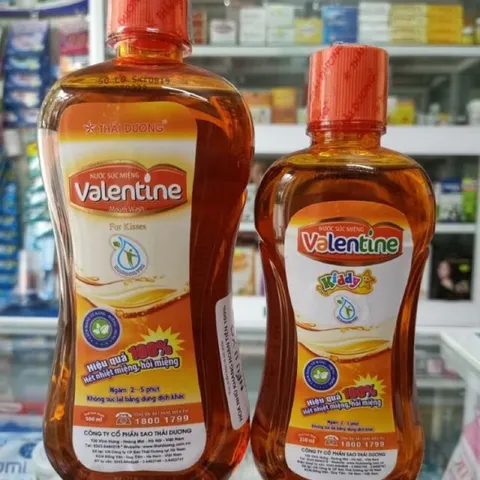 Nước súc miệng Valentine Thái Dương (Chai 500ml)