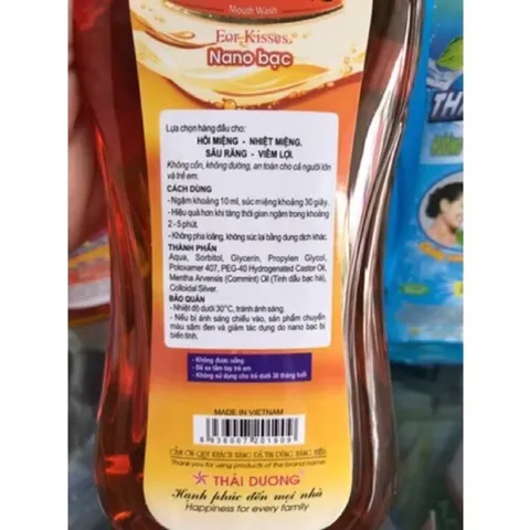 Nước súc miệng Valentine Thái Dương (Chai 500ml)