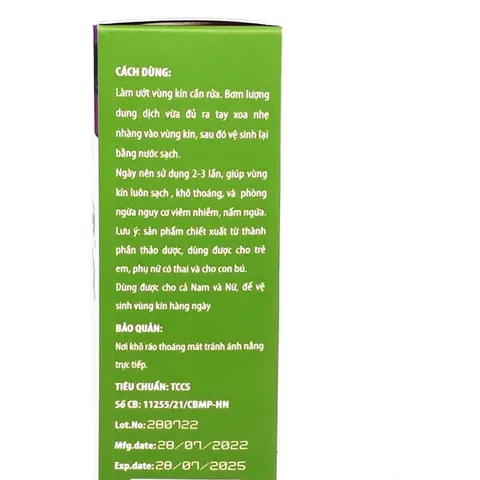 Dung dịch vệ sinh thảo mộc TRẦU KHÔNG NANO BẠC (Chai 150ml) Chiết xuất từ thiên nhiên chăm sóc dịu dàng vùng da nhạy cảm