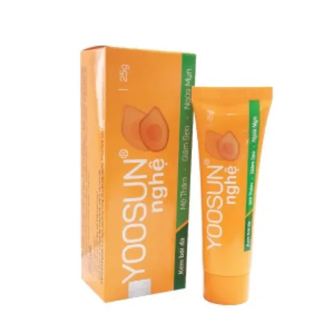 Kem nghệ Yoosun (Tuýp 25g) Giúp ngăn ngừa mụn, mờ vết sẹo thâm do mụn từ tinh chất nghệ, Làm mát, mềm và mịn da.