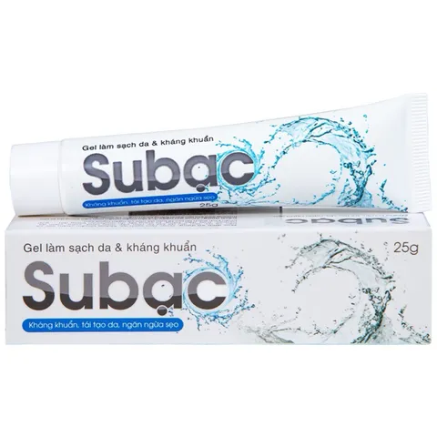 Gel bôi da Subạc (Tuýp 25g) Dùng làm sạch, sát khuẩn, ngăn ngừa viêm da do nhiều nguyên nhân.