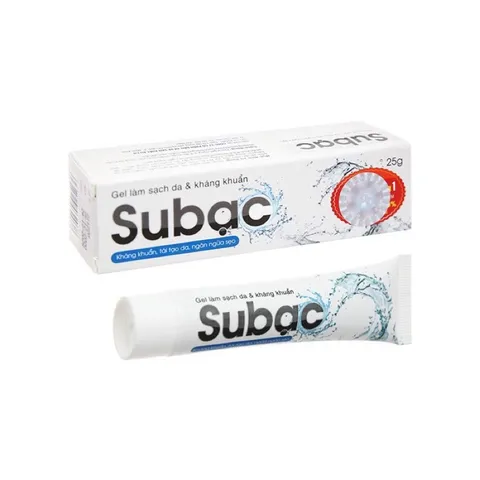 Gel bôi da Subạc (Tuýp 25g) Dùng làm sạch, sát khuẩn, ngăn ngừa viêm da do nhiều nguyên nhân.