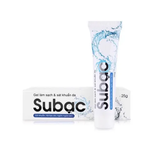 Gel bôi da Subạc (Tuýp 25g) Dùng làm sạch, sát khuẩn, ngăn ngừa viêm da do nhiều nguyên nhân.