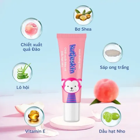 Kem dưỡng môi Kutieskin (Tuýp 10g) Dùng cho cả bé và mẹ, phòng ngừa môi khô nứt nẻ, dưỡng môi mềm mại.