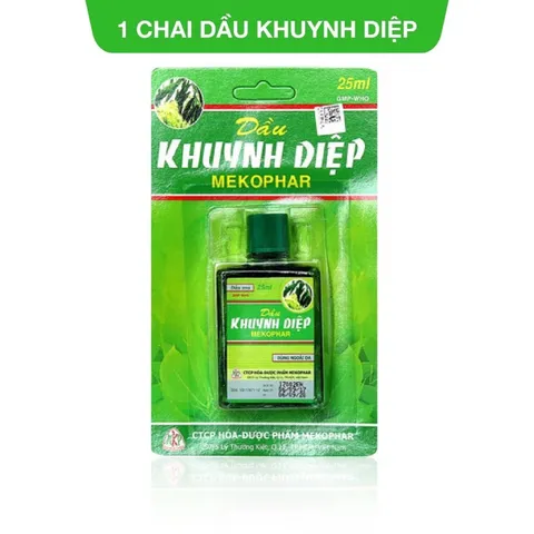 Dầu Khuynh Diệp MEKOPHAR (Chai 25ml) Phòng cảm cúm, nghẹt mũi, đau bụng, nhức mỏi, nhức đầu, chóng mặt, côn trùng đốt.