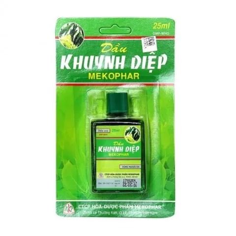 Dầu Khuynh Diệp MEKOPHAR (Chai 25ml) Phòng cảm cúm, nghẹt mũi, đau bụng, nhức mỏi, nhức đầu, chóng mặt, côn trùng đốt.