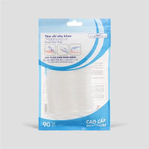 TĂM CHỈ NHA KHOA ORALTANA (Túi 50 cái) sợi chỉ hoàn toàn không bị kéo giãn