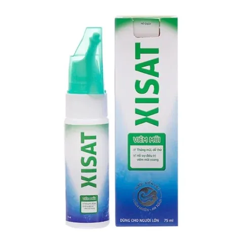 Xịt mũi XISAT (Chai 75ml) Giúp thông mũi, dễ thở và hết khó chịu, Hỗ trợ giảm viêm mũi, nghẹt mũi, chảy nước mũi.