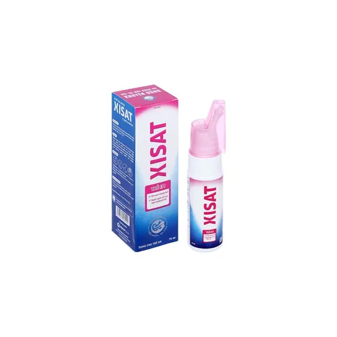Xịt mũi XISAT (Chai 75ml) Giúp thông mũi, dễ thở và hết khó chịu, Hỗ trợ giảm viêm mũi, nghẹt mũi, chảy nước mũi.