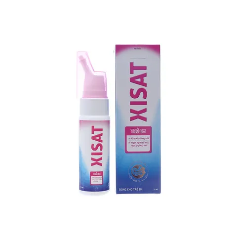 Xịt mũi XISAT (Chai 75ml) Giúp thông mũi, dễ thở và hết khó chịu, Hỗ trợ giảm viêm mũi, nghẹt mũi, chảy nước mũi.