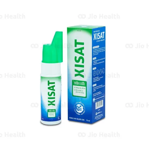 Xịt mũi XISAT (Chai 75ml) Giúp thông mũi, dễ thở và hết khó chịu, Hỗ trợ giảm viêm mũi, nghẹt mũi, chảy nước mũi.