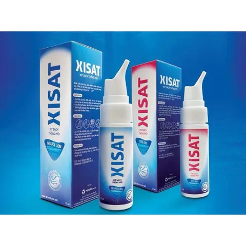 Xịt mũi XISAT (Chai 75ml) Giúp thông mũi, dễ thở và hết khó chịu, Hỗ trợ giảm viêm mũi, nghẹt mũi, chảy nước mũi.