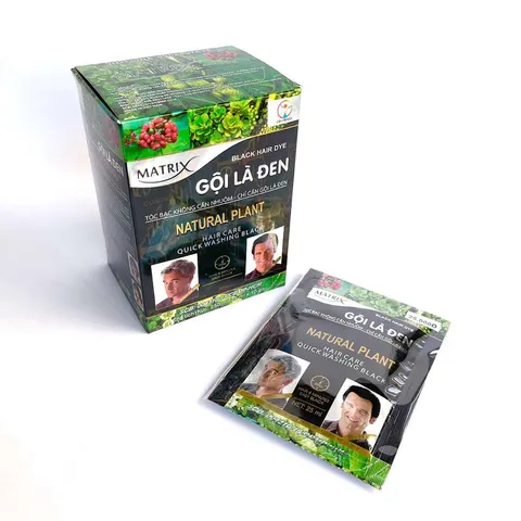 Gội là ĐEN và Gội là NÂU MATRIX (Hộp 10 gói x 25ml)