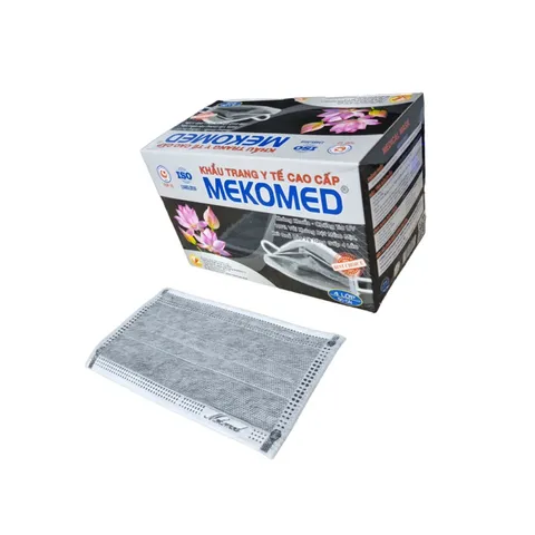 KHẨU TRANG Y TẾ MEKOMED (Hộp 50 cái) khẩu trang y tế 4 lớp kháng khuẩn.
