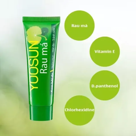 Kem bôi da YOOSUN Rau má (tube 25g) Ngừa mụn, mát da, tránh sẹo