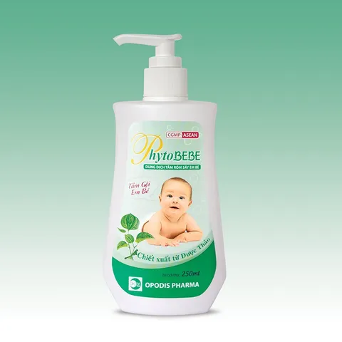 PHYTOBEBE Dung dịch tắm gội rôm sảy em bé (Chai 100ml và Chai 250ml)