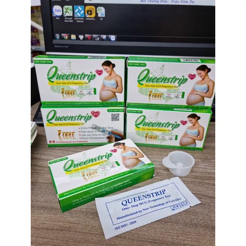 QUE THỬ THAI QUEENSTRIP (Hộp 1 Que) Chính xác, nhanh chóng, tiện lợi, dễ sử dụng.