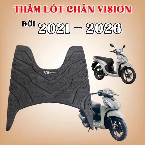 Thảm lót sàn xe máy Honda Vision 2021-2026 và Espero Velia 50cc ( Cao su ,hàng dày) VS 26 Dày