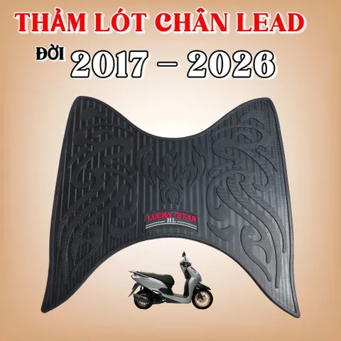LEAD 26 ,Thảm Lót Chân Xe Lead 2017 -> 2026 Cao Su Chống Trượt Bền Đẹp, Form Zin