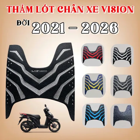 VS21 DÀY, Thảm lót sàn xe Honda Vision đời 2021-2026 và Espero Velia 50cc  NHIỀU MÀU HOT HOT HOT