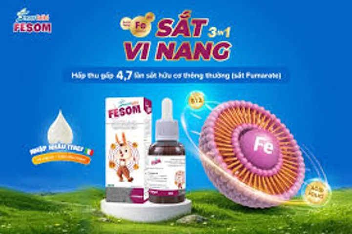 Smartbibi Fesom- Siro Bổ Sung Sắt Giúp Hỗ Trợ Chức Năng Nhận Thức, Tạo Máu, Cải Thiện Tình Trạng Thiếu Máu Do Sắt