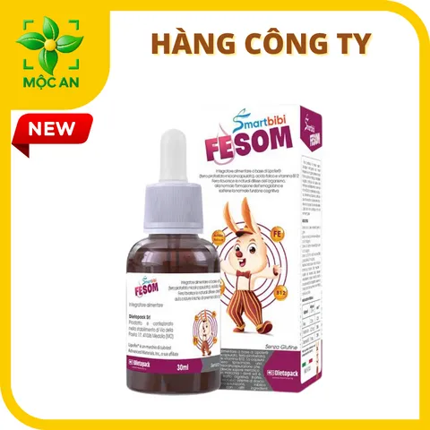 Combo siro bổ sung kẽm và khoáng chất cho bé Smartbibi Zin C + Smartbibi Fesom hỗ trợ bé bổ sung kẽm,tăng cường đề kháng