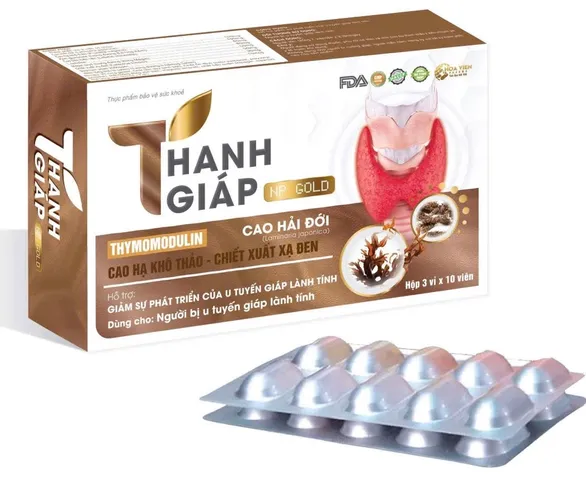 TPBVSK THANH GIÁP NP GOLD HỖ TRỢ GIẢM SỰ PHÁT TRIỂN CỦA U TUYẾN GIÁP LÀNH TÍNH