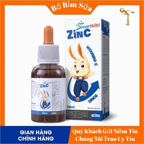 Combo Smartbibi ZinC và Smartbibi Flu C TPBVSK Giúp Bé Ăn Ngon Hỗ Trợ Tăng Đề Kháng Phòng Cảm Lạnh, Cảm Cúm