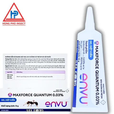 Bã Diệt Kiến BAYER MAXFORCE® QUANTUM 0.03% 12g Chính Hãng Envu – Công Nghệ Lan Truyền Diệt Cả Đàn, Diệt Kiến Cao Cấp
