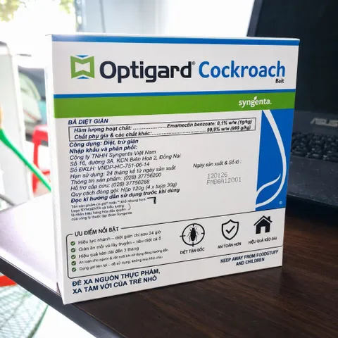 Gel diệt gián Optigard®Cockroach 30g Syngenta – Diệt gián Đức, gián Mỹ