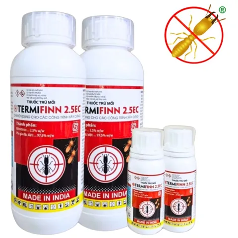 Thuốc Trừ Mối Sinh Học Của Ấn Độ TERMIFIN 2.5EC 1 LÍT - TRỪ MỐI MỌT CHO CÁC CÔNG TRÌNH XÂY DỰNG VÀ PHÒNG NGỪA MỐI NỀN