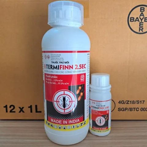 Thuốc Trừ Mối Sinh Học Của Ấn Độ TERMIFIN 2.5EC 1 LÍT - TRỪ MỐI MỌT CHO CÁC CÔNG TRÌNH XÂY DỰNG VÀ PHÒNG NGỪA MỐI NỀN