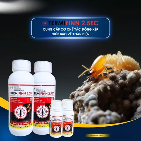 Thuốc Trừ Mối Sinh Học Của Ấn Độ TERMIFIN 2.5EC 1 LÍT - TRỪ MỐI MỌT CHO CÁC CÔNG TRÌNH XÂY DỰNG VÀ PHÒNG NGỪA MỐI NỀN