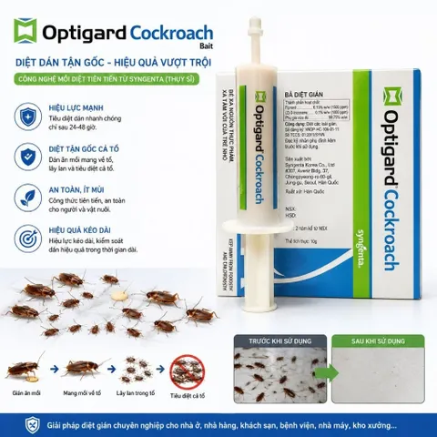 Gel diệt gián Optigard®Cockroach 30g Syngenta – Diệt gián Đức, gián Mỹ
