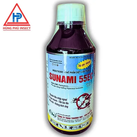 Diệt Côn Trùng SUNAMI® 55EC | Chuyên Dụng Rệp Giường,muỗi,ruồi,gián và một số côn trùng  hại khác,Nguyên Liệu Nhập Ngoại