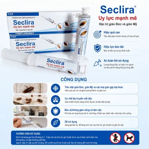 Gel Diệt Gián Seclira Dinotefuran 0,05% của Đức Chính Hãng
