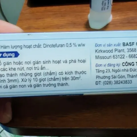Gel Diệt Gián Seclira Dinotefuran 0,05% của Đức Chính Hãng