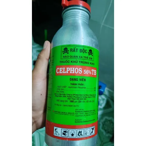THUỐC XÔNG DIỆT MỌT NÔNG SẢN CELPHOS 56% 1KG  NHẬP KHẨU ẤN ĐỘ -Diệt Mọt Kho Ngũ Cốc Gạo Hạt Điều Cà Phê, ủ kín diệt mọt.